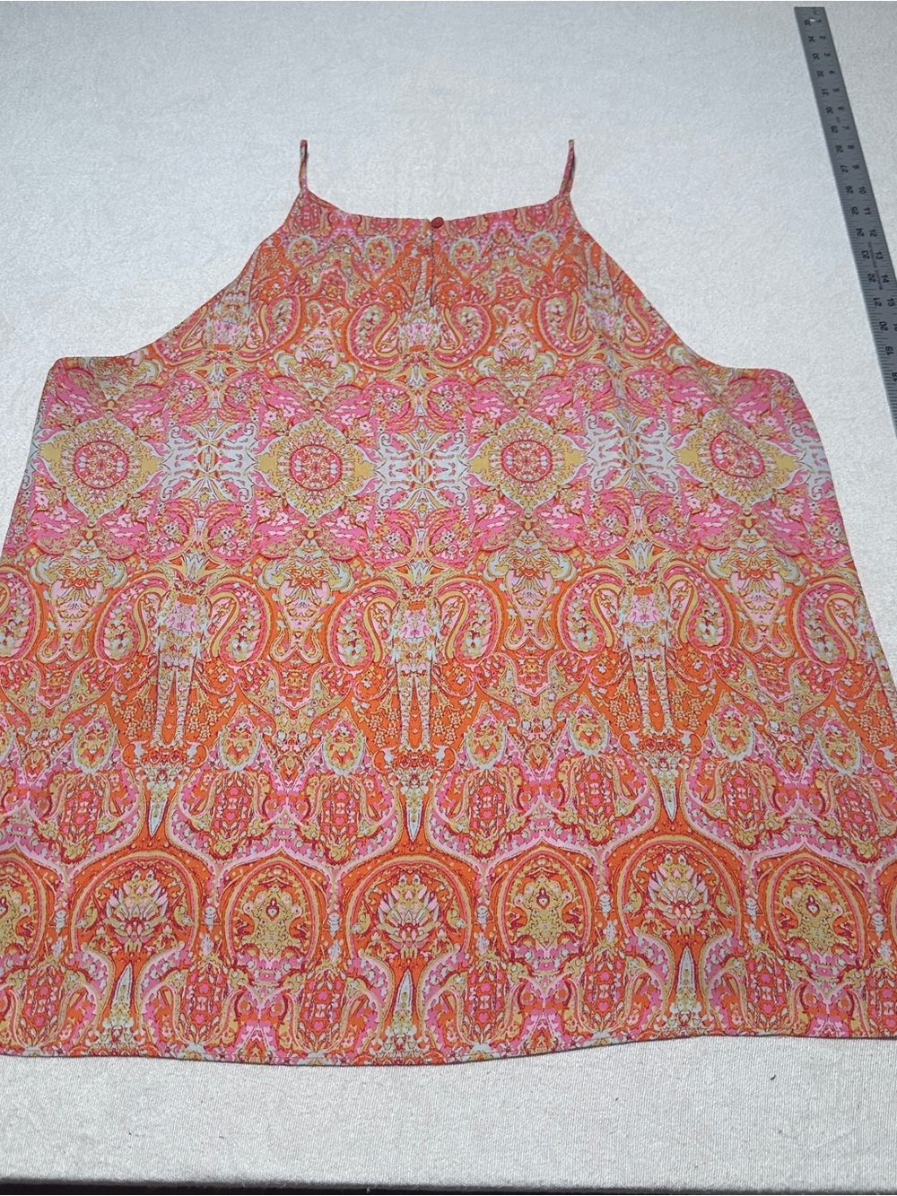 Violet & Claire Orange and Pink Paisley Halter Cami - Picture 11 of 11